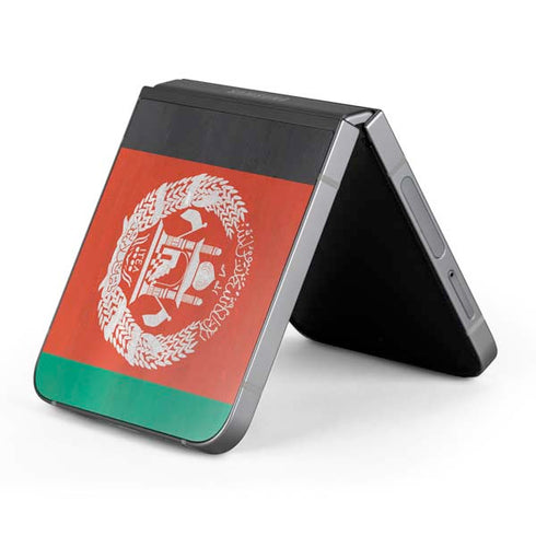Afghanistan Flag Distressed Galaxy Z Flip6 Skin